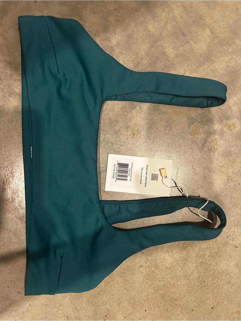 Londre The Square Scoop Top - Medium - Tidal Teal